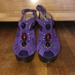 Steve Madden Purple Jewel Heels